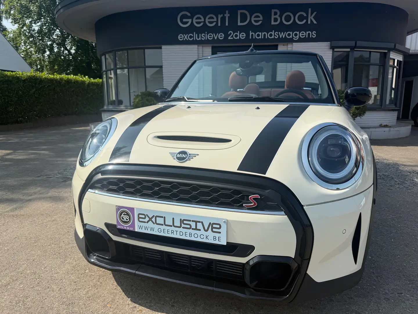 MINI Cooper S Cabrio Cabriolet 2.0AUT/LEDER/CAMERA/NAVI/18" BLACK Biały - 2