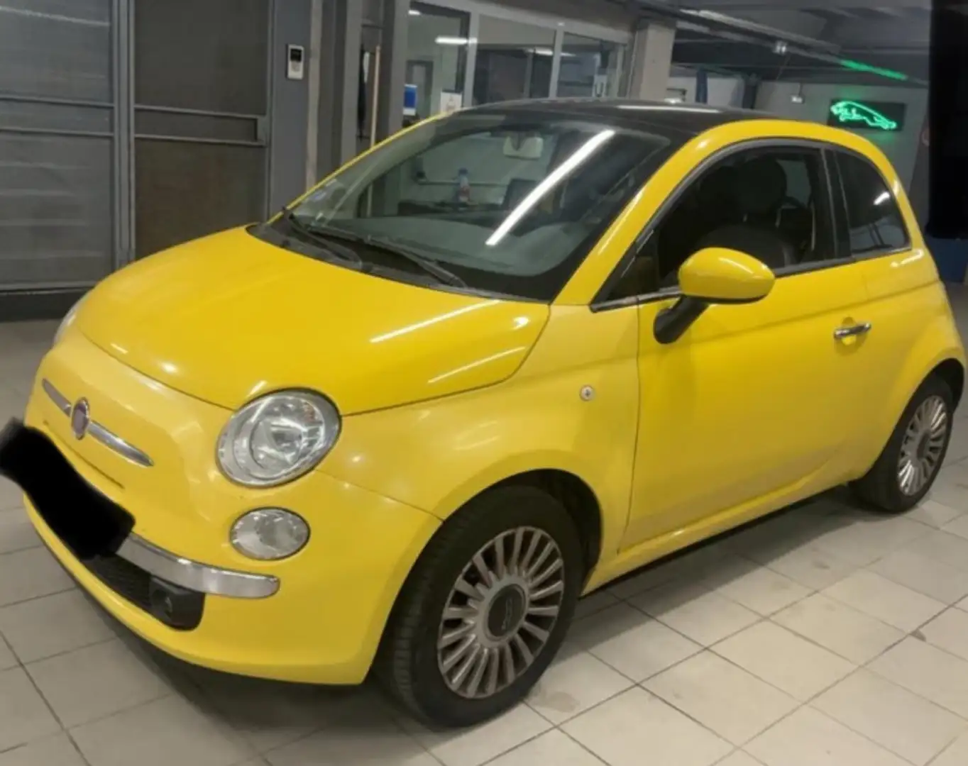Fiat 500 1.4 16V 100CH LOUNGE Jaune - 1