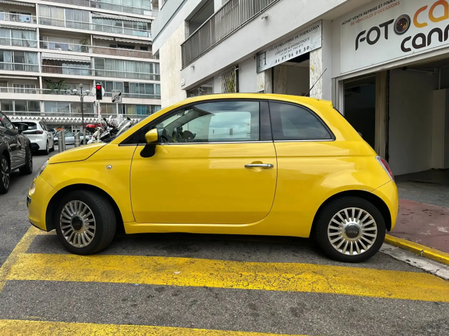 Fiat 500 1.4 16V 100CH LOUNGE Jaune - 2