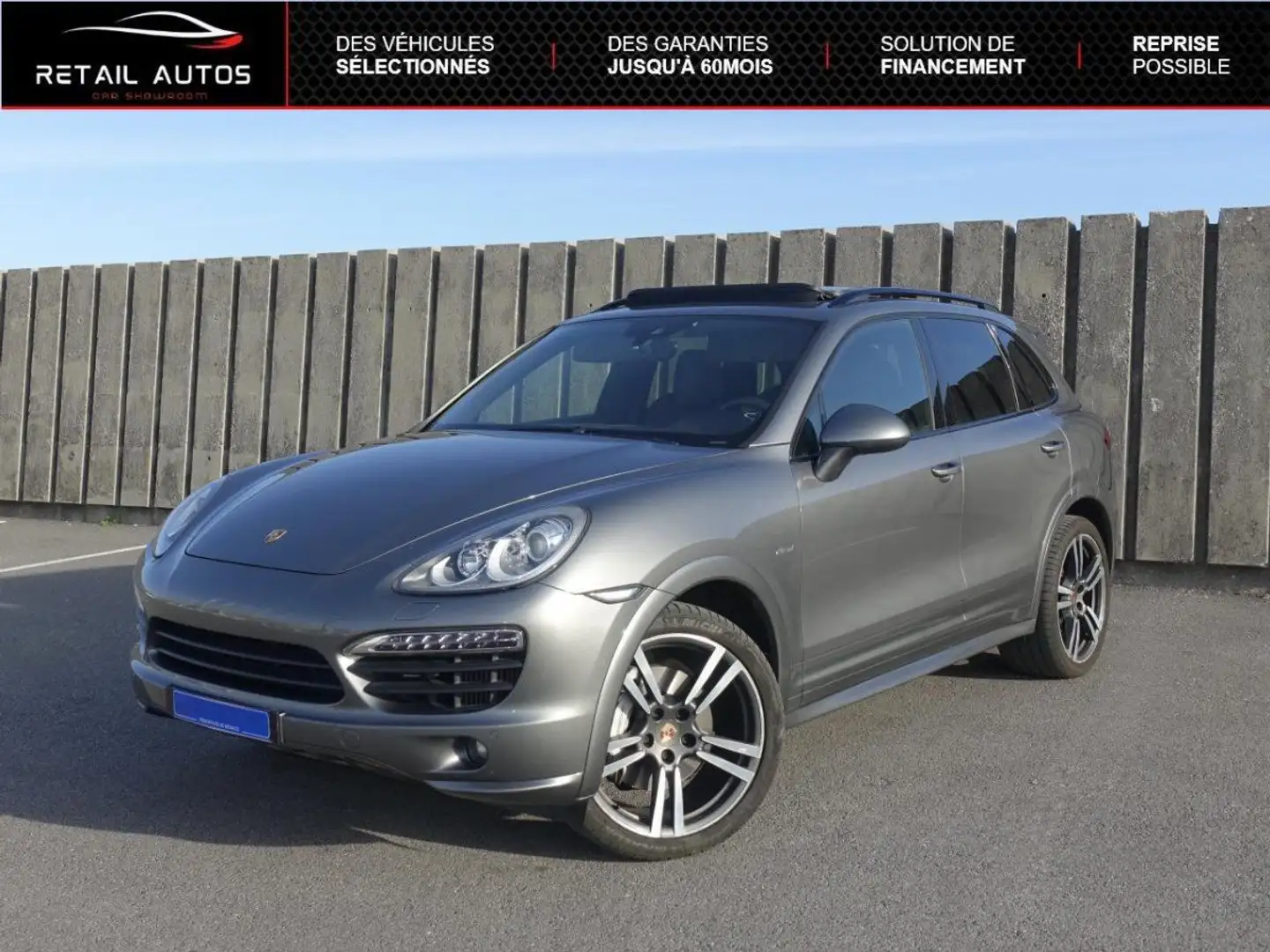 Porsche Cayenne 4.2 V8 TDI 382 - BVA Tiptronic S Gris - 1
