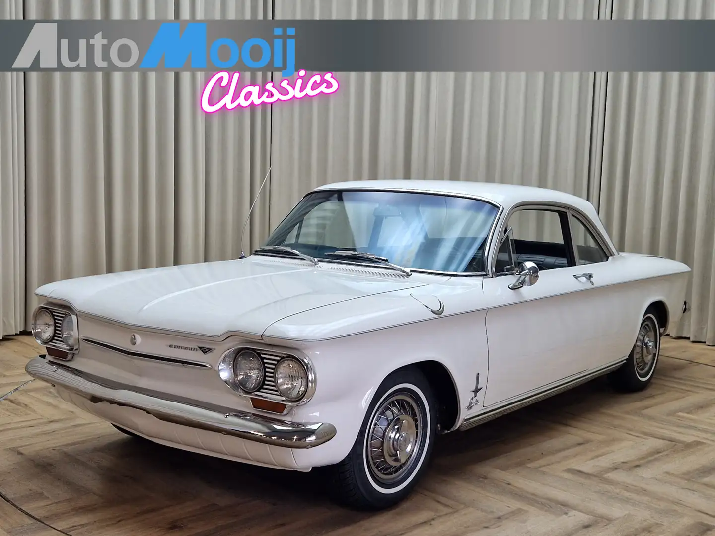 Chevrolet Corvair SPYDER / Coupé *TURBOCHARGED* 1963 / Zeer Alb - 1