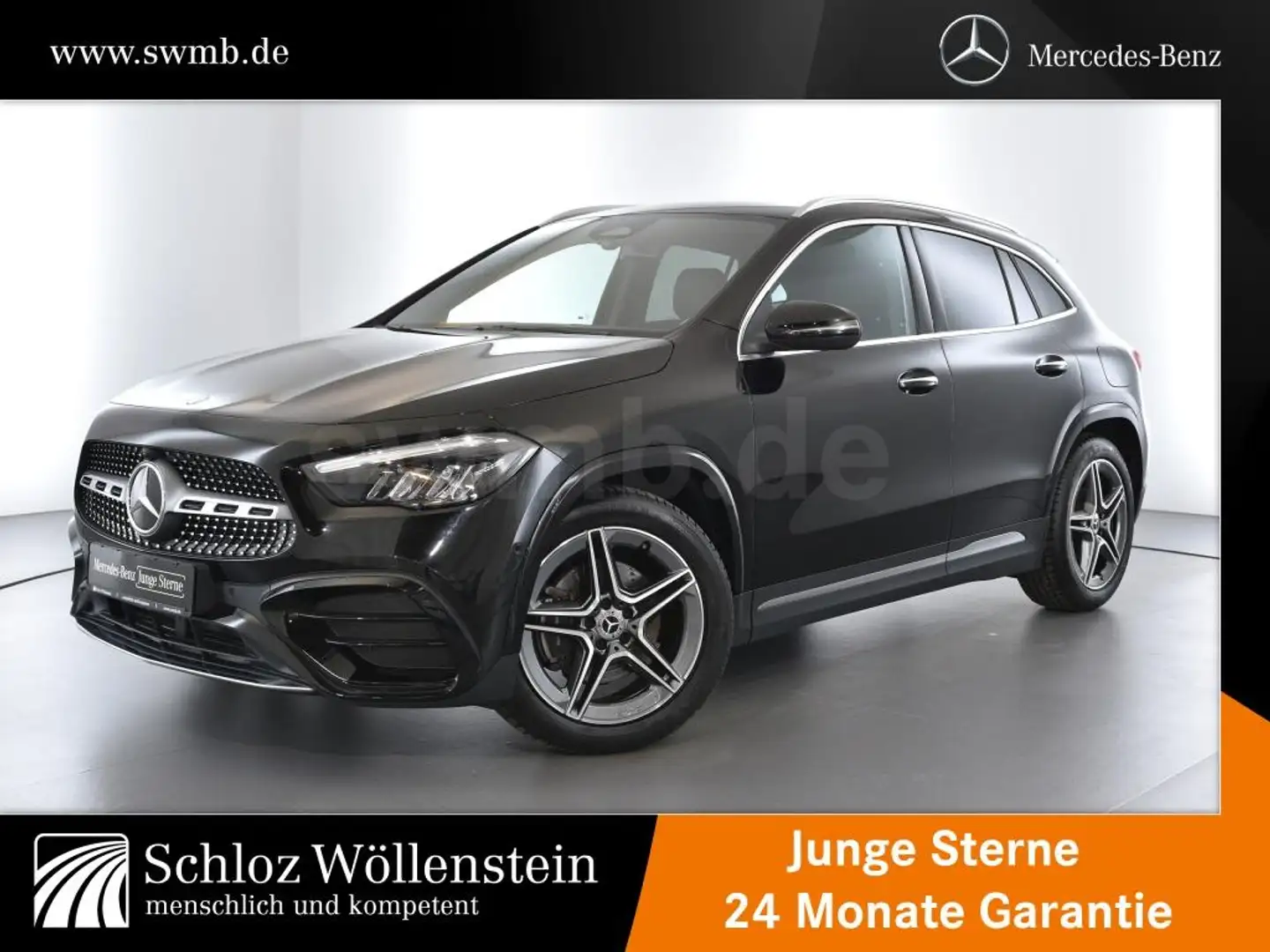 Mercedes-Benz GLA 200 d AMG/LED/AHK/DISTRONIC/Keyless/RfCam/EDW Schwarz - 1