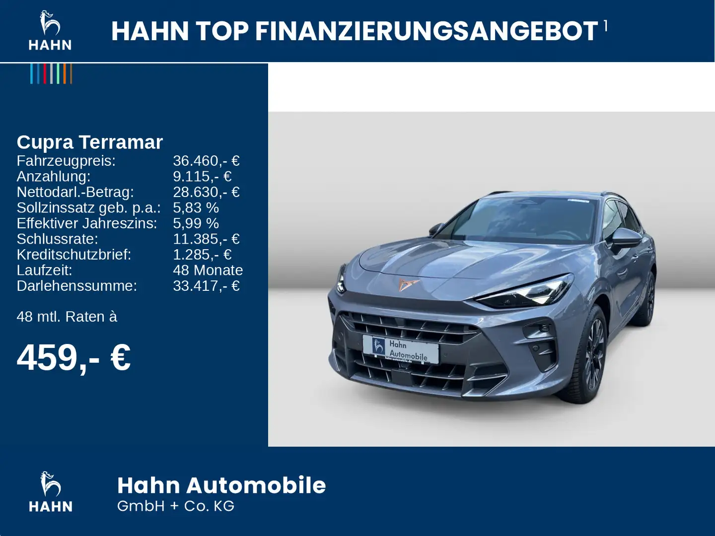 CUPRA Terramar 1.5eTSI DSG LED ACC AHK Navi Kessy Grau - 2