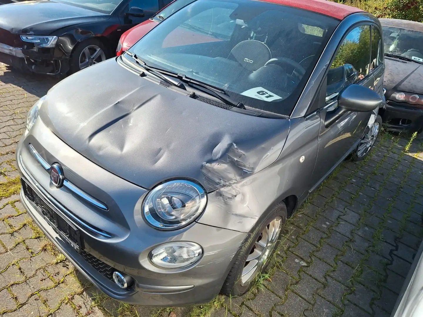 Fiat 500C Lounge Cabrio Grau - 2