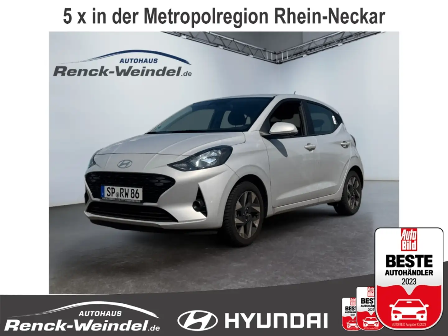Hyundai i10 Trend 1.2 Benzin Navi Apple CarPlay Android Auto M Grau - 1