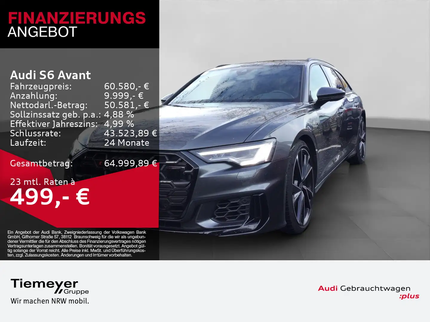 Audi S6 TDI Q LM21 AHK LM-MATRIX Grau - 1