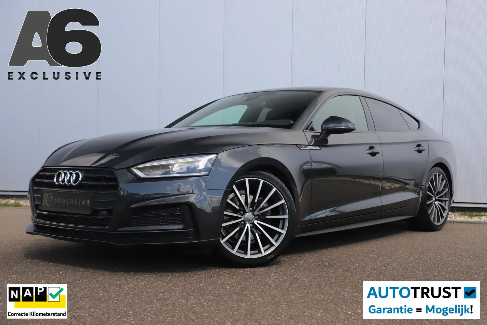 Audi A5 Sportback 35 TFSI Sport S-line black edition Trekh Grijs - 1