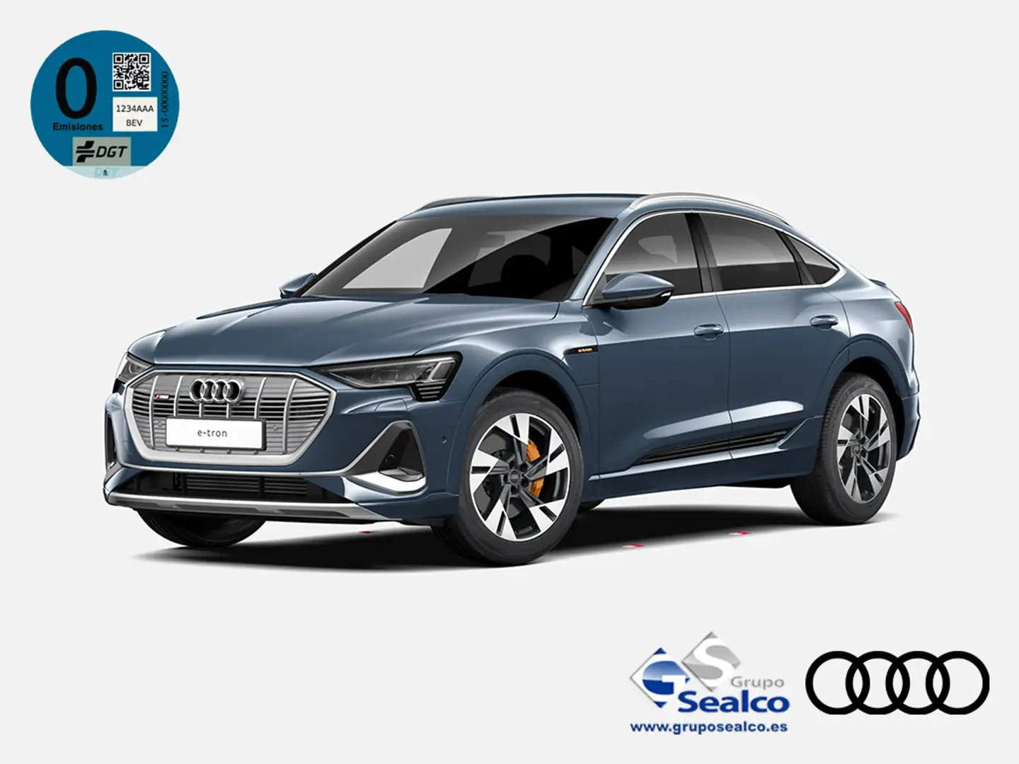 Audi e-tron Sportback 55 quattro S line plus Bleu - 1