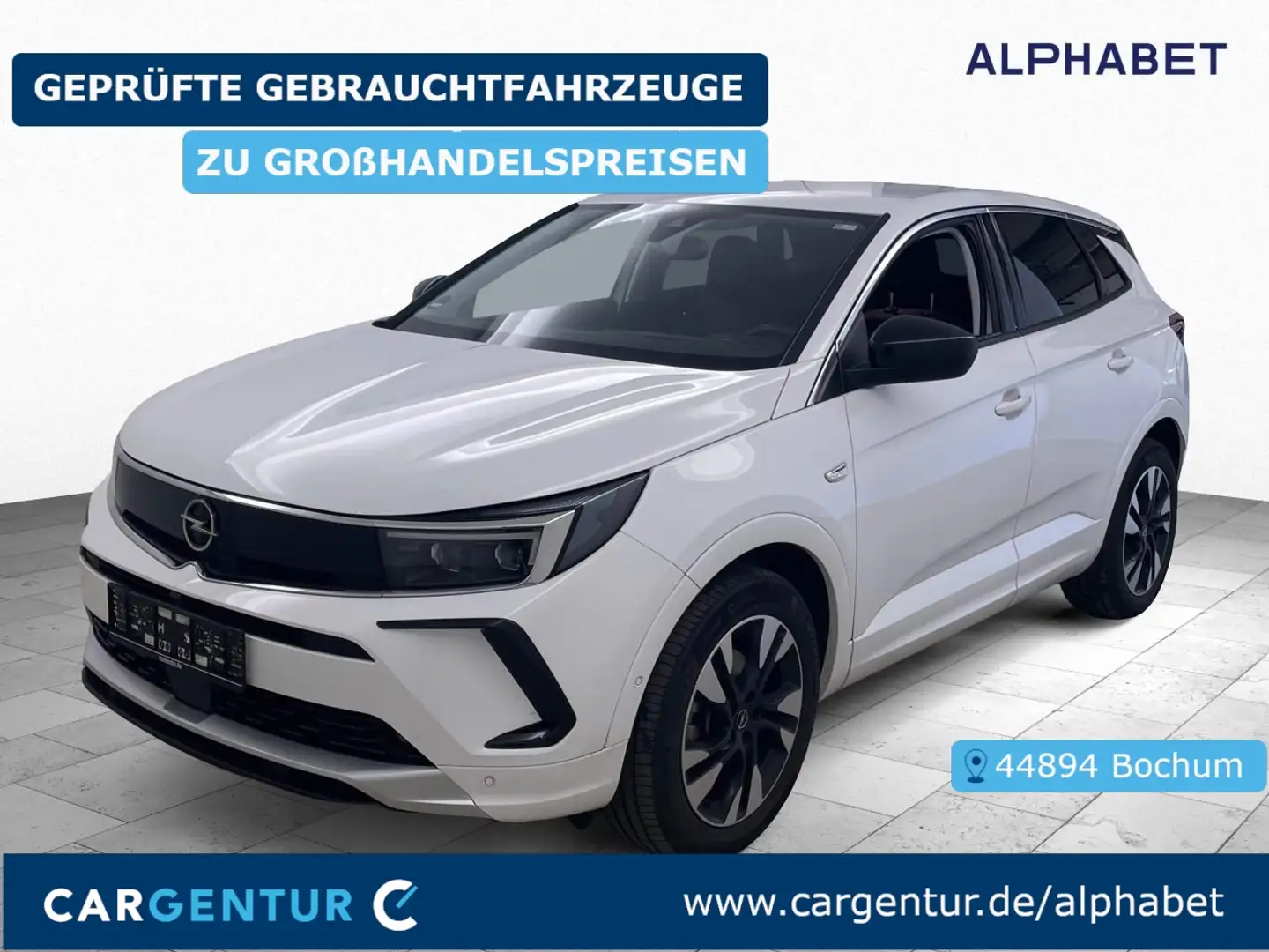 Opel Grandland 1.5 D Automatik Elegance AHK ACC BLIS El.Heckkl. Blanc - 1