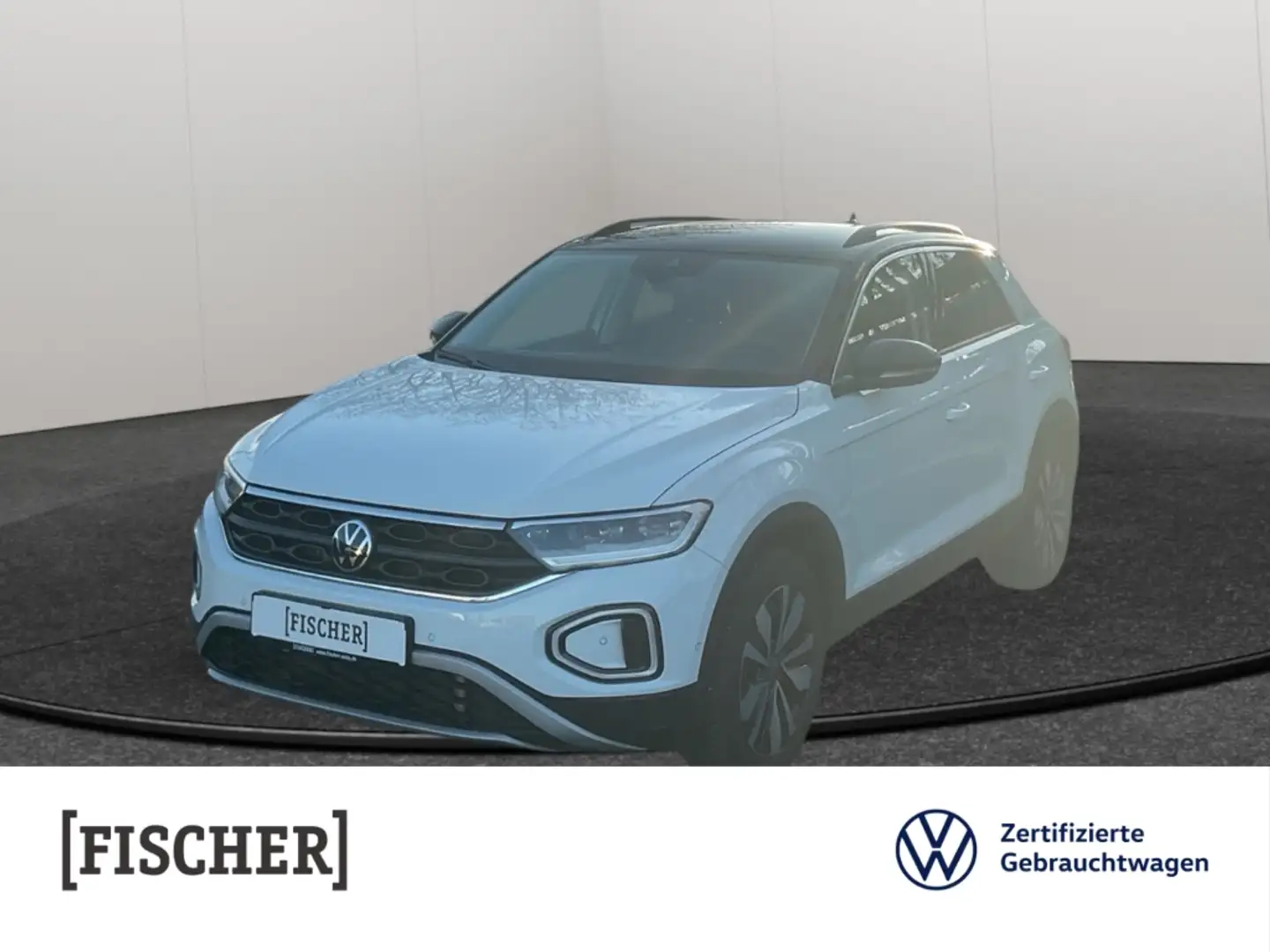 Volkswagen T-Roc 2.0TDI DSG Goal LED AHK Navi Rear View ACC DAB Weiß - 1