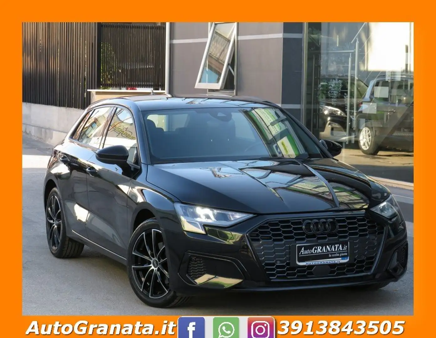 Audi A3 2.0 SPB 35 Tdi Business 150cv S-Tronic Navi+Retro. Negro - 2