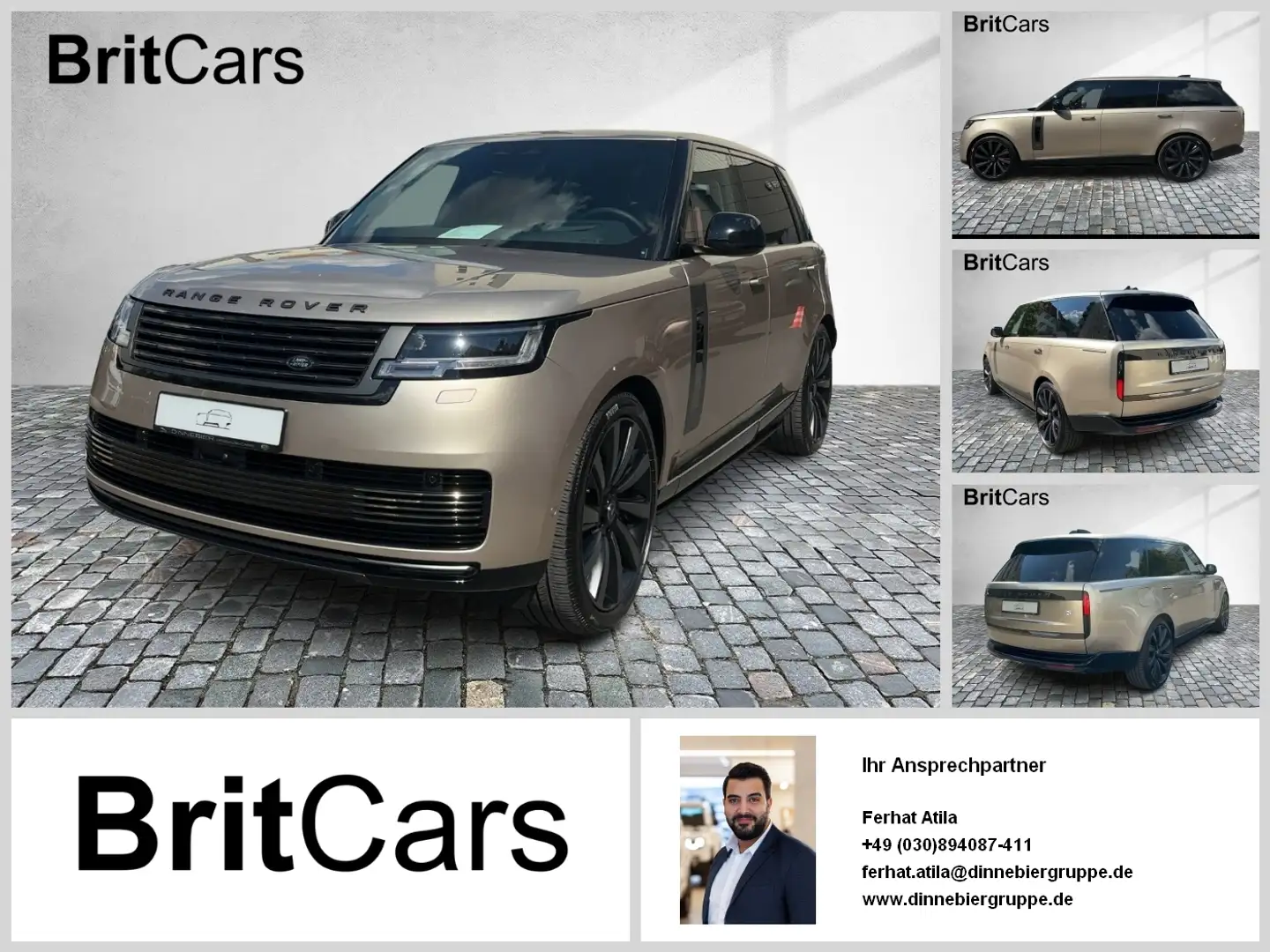 Land Rover Range Rover LWB 4.4 Benzin P615 SV NP 300.000, Gold - 1