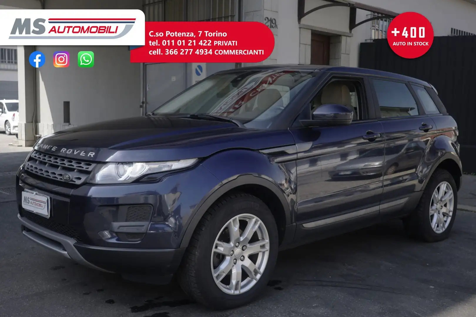 Land Rover Range Rover Evoque 2.2 SD4 5p. Prestige Unicoproprietario Blu/Azzurro - 1