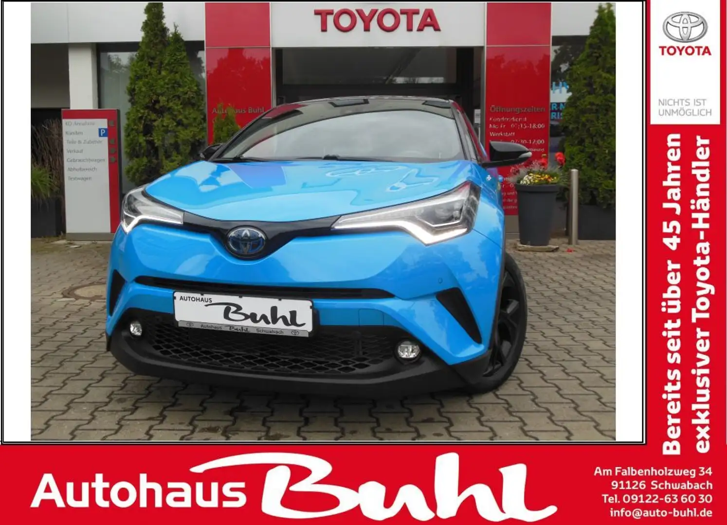 Toyota C-HR Hybrid Style Selection aus 1. Hand Blau - 1