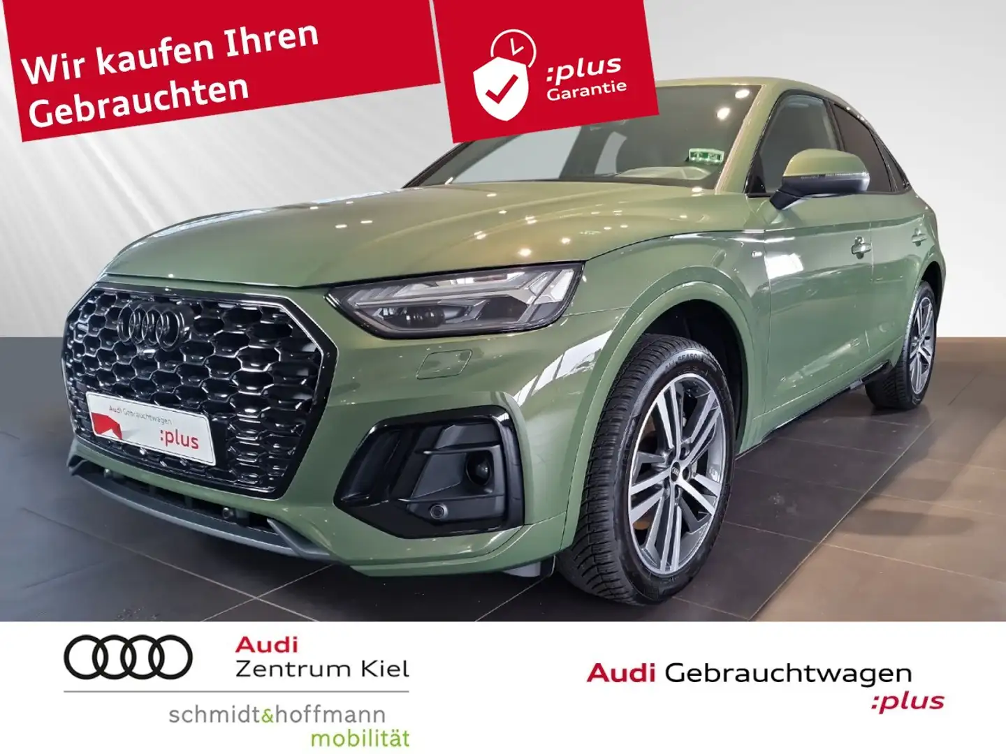 Audi Q5 Sportback 50 TDI quattro S-line tiptronic B&O Zelená - 1
