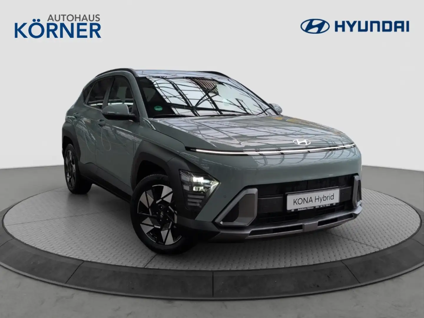 Hyundai KONA HYBRID 1.6 GDI TREND LICHTPAKET DIGITALES COCKPIT Grün - 1