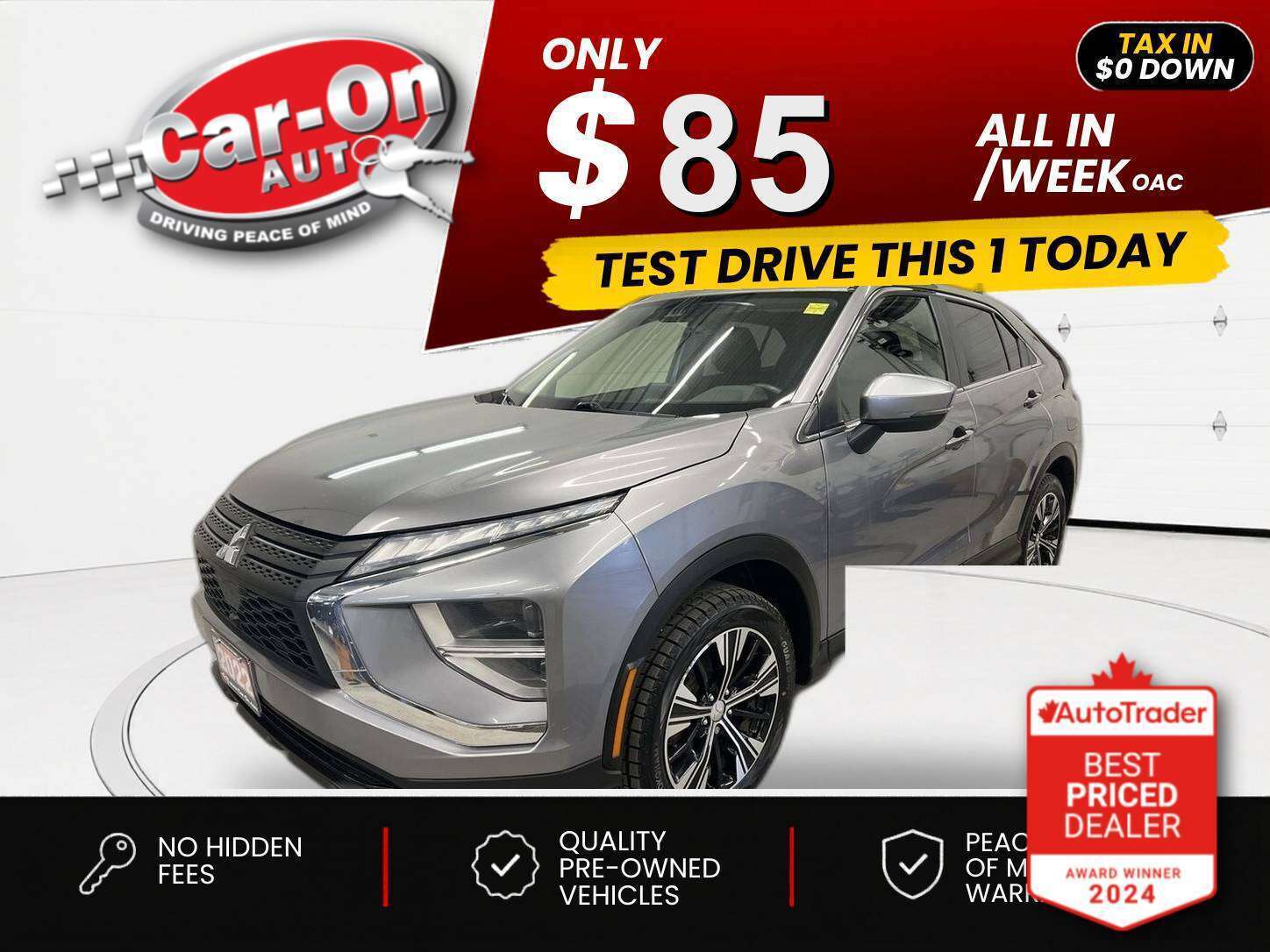 Silver 2022 Mitsubishi Eclipse Cross SUV / Crossover All-Wheel Drive Automatic