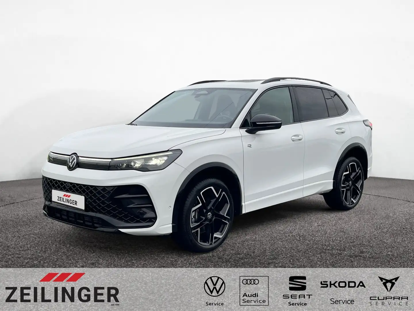 Volkswagen Tiguan R-Line 4Motion TDI DSG|20"|AHK|PANO|BLACK Weiß - 1