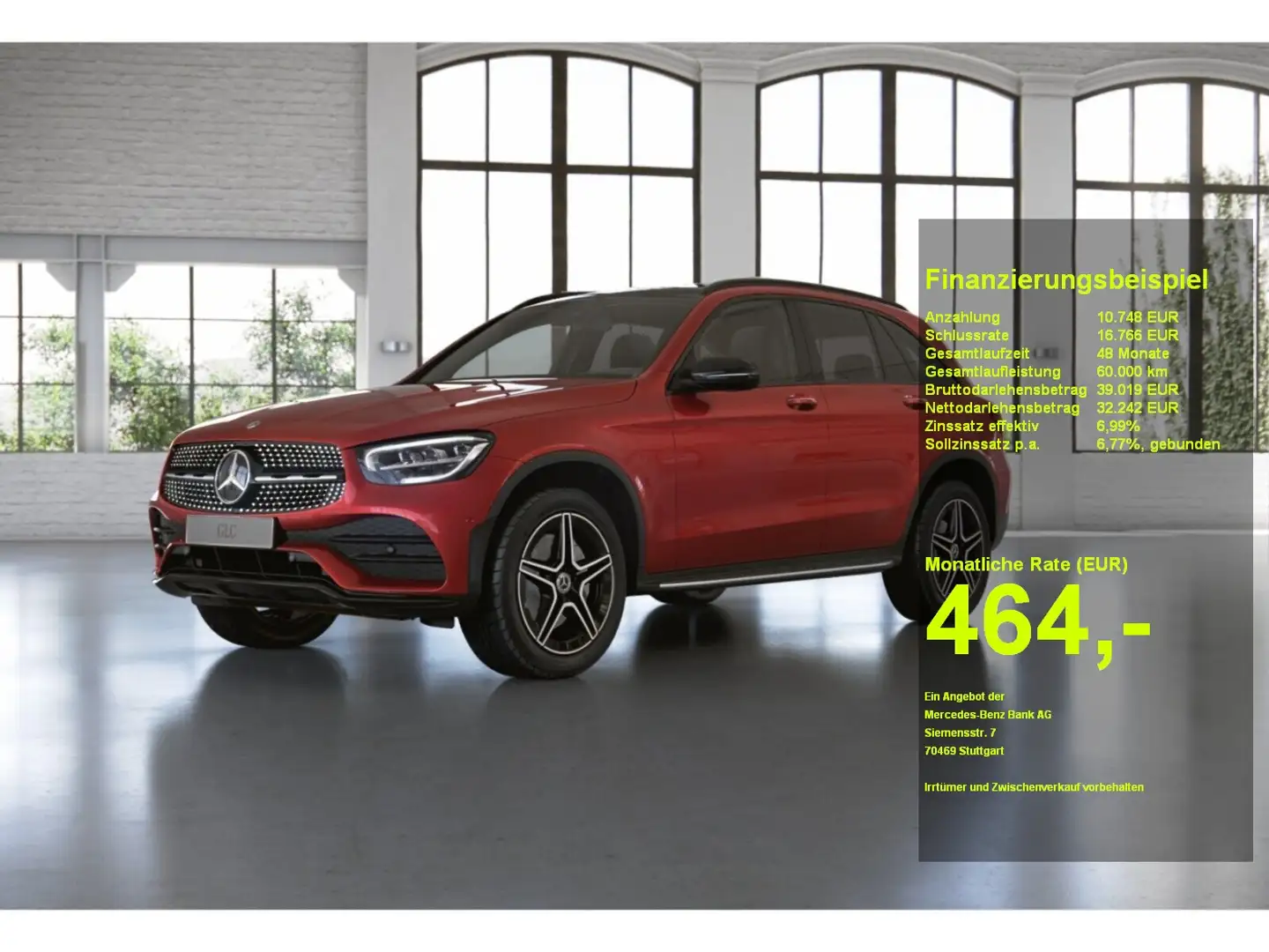 Mercedes-Benz GLC 300 de 4M AMG - Panorama - AHK - Distronic Rot - 1