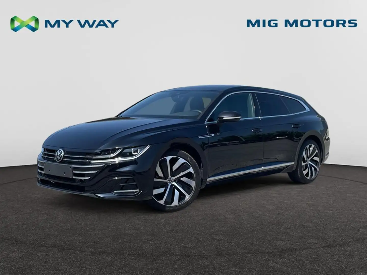 Volkswagen Arteon Plug-in Hybride /// 1.4 TSI R-line eHybrid shooting break /// Wegklapbare trekhaak /// Elek. koffer Zwart - 1