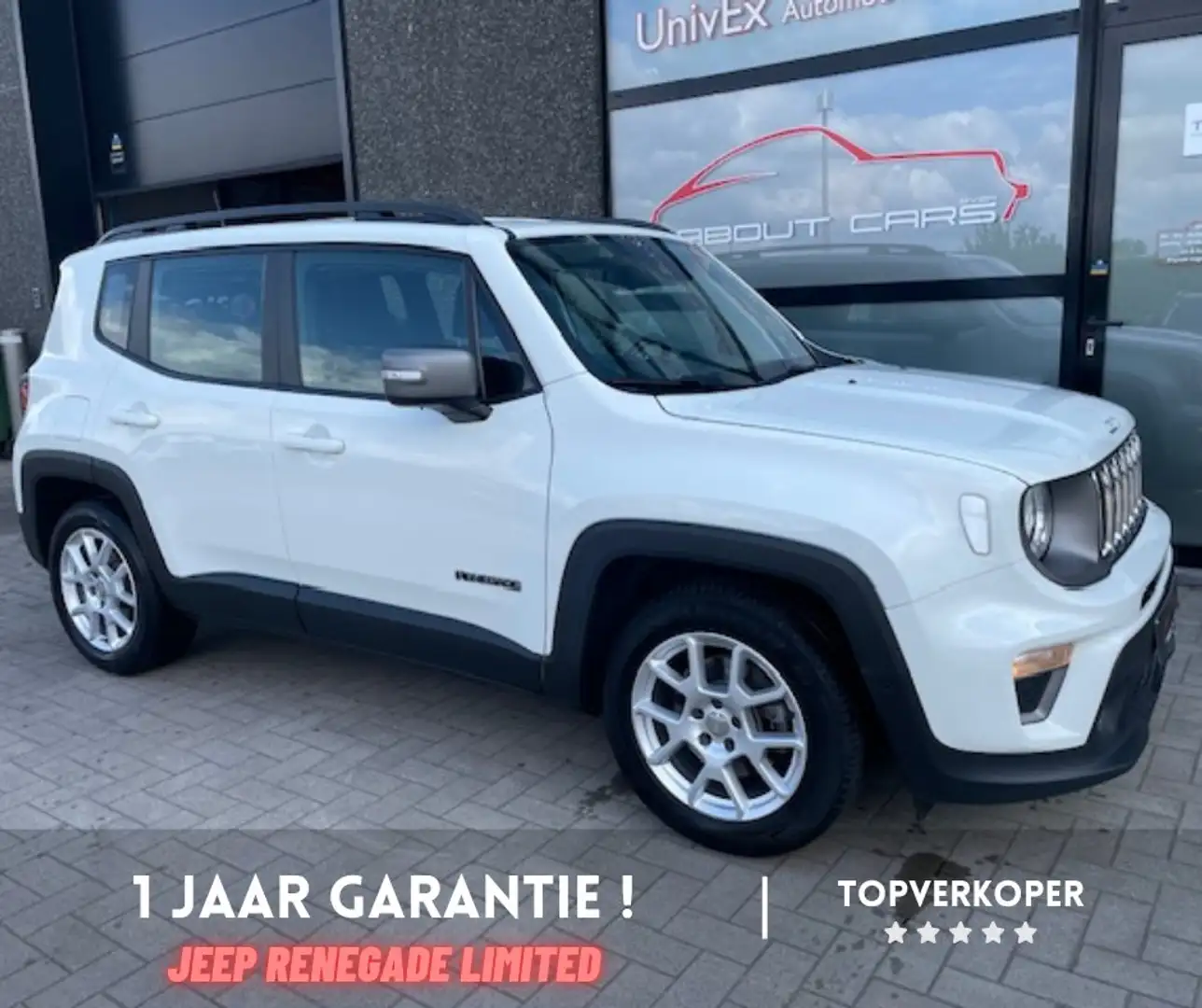 Jeep Renegade 1.3 T4 Limited DDCT ** AUTOMAAT ** GARANTIE ** Blanc - 1