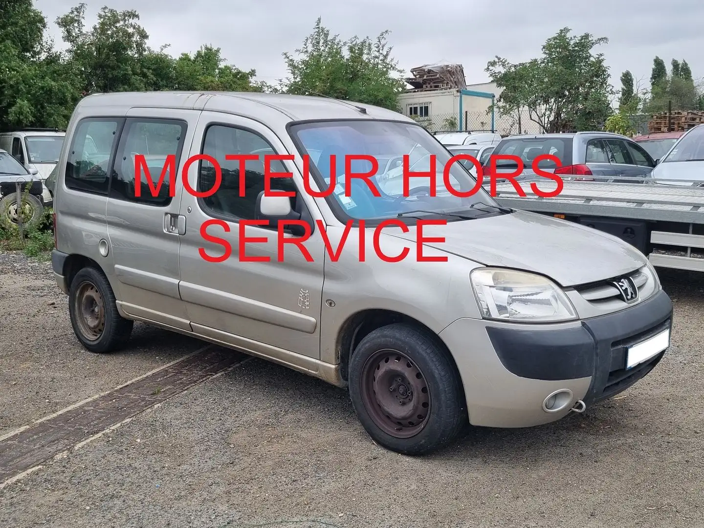 Peugeot Partner 1.6 HDI 90 TOTEM CLIM MOTEUR HS Gris - 1