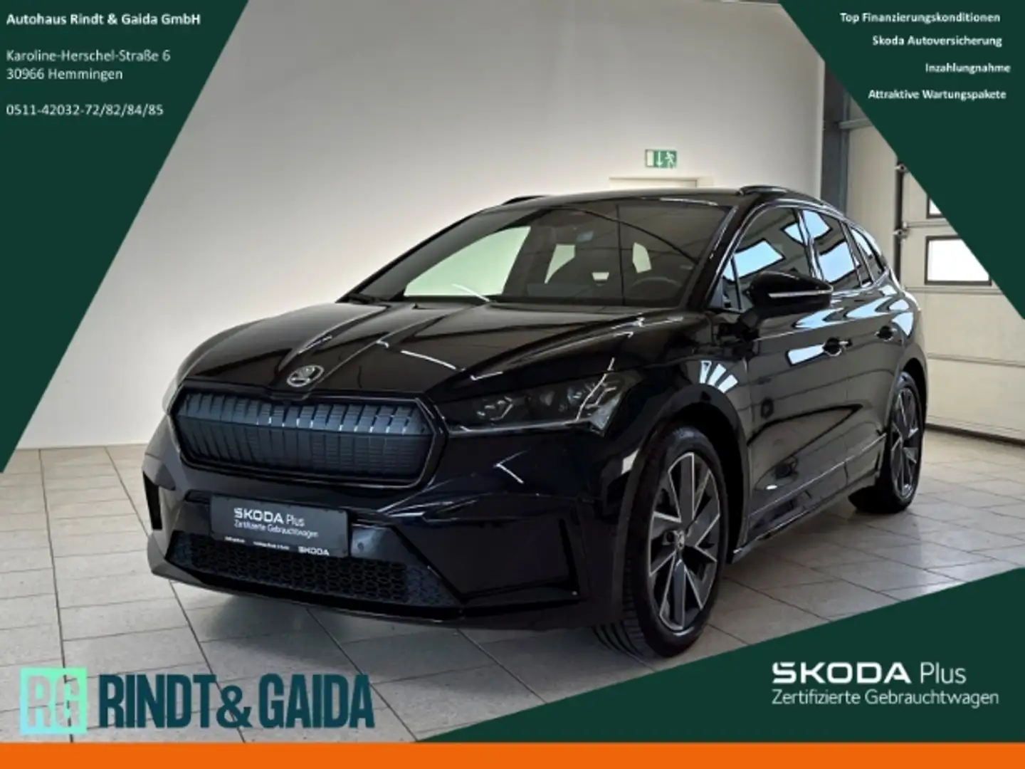Skoda Enyaq 60 Sportline Navi Matrix AHK SHZ PDC v+h Schwarz - 1