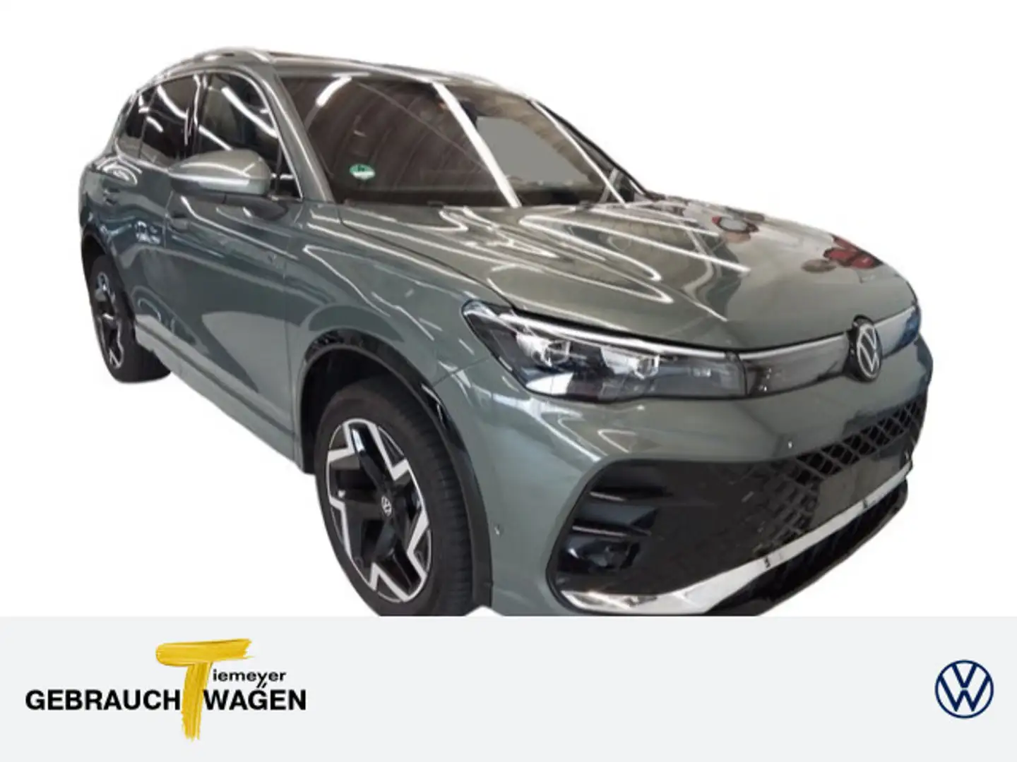 Volkswagen Tiguan 2.0 TDI 4M R-LINE AHK LEDER PANO HuD Grün - 1
