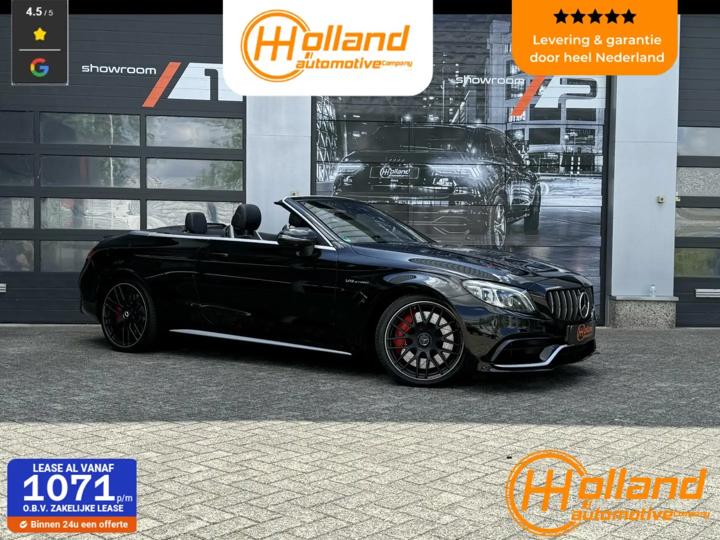 Mercedes-Benz C 63 AMG Cabrio S| FACELIFT Zwart - 1