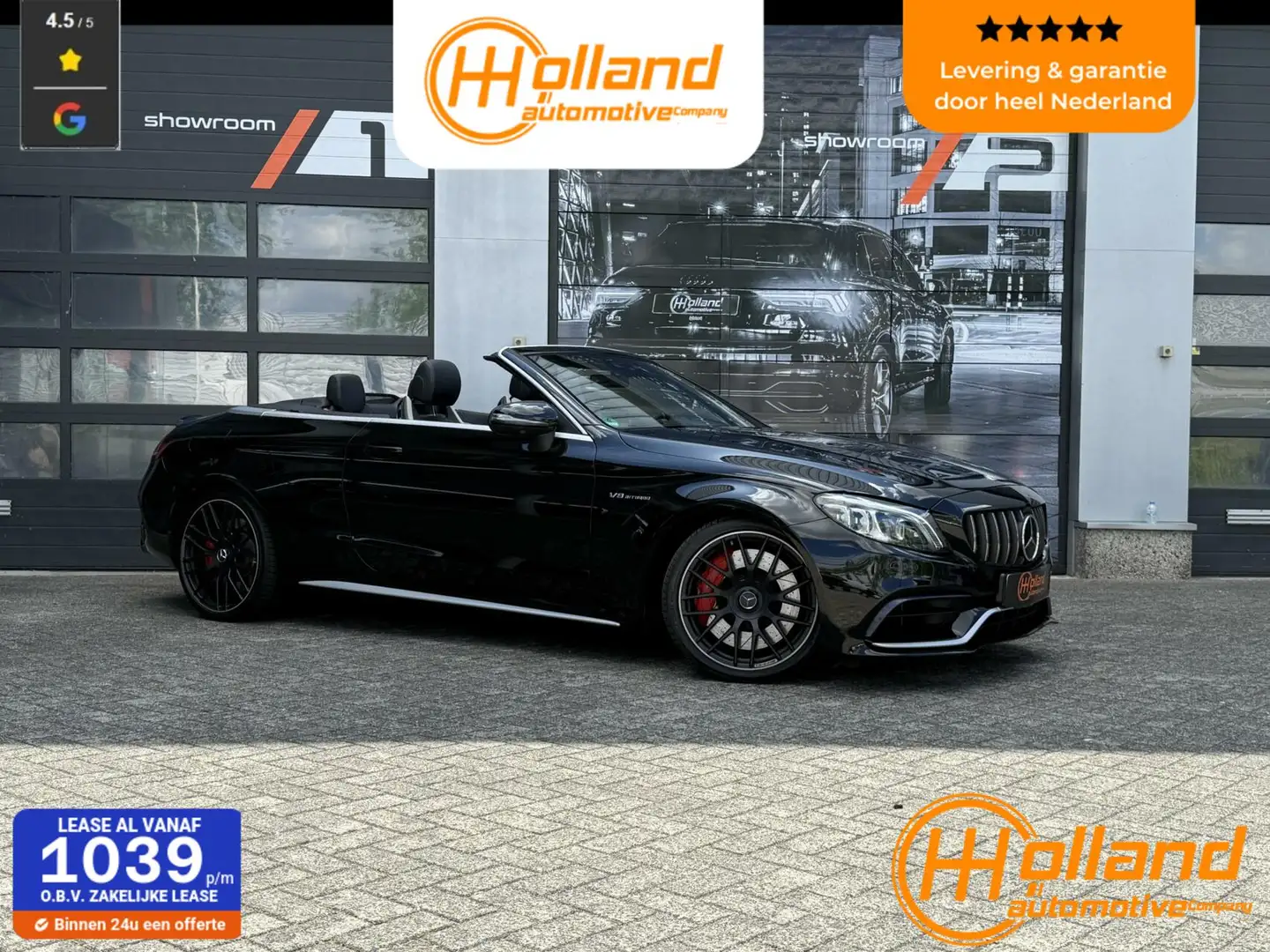 Mercedes-Benz C 63 AMG Cabrio S| FACELIFT Zwart - 1