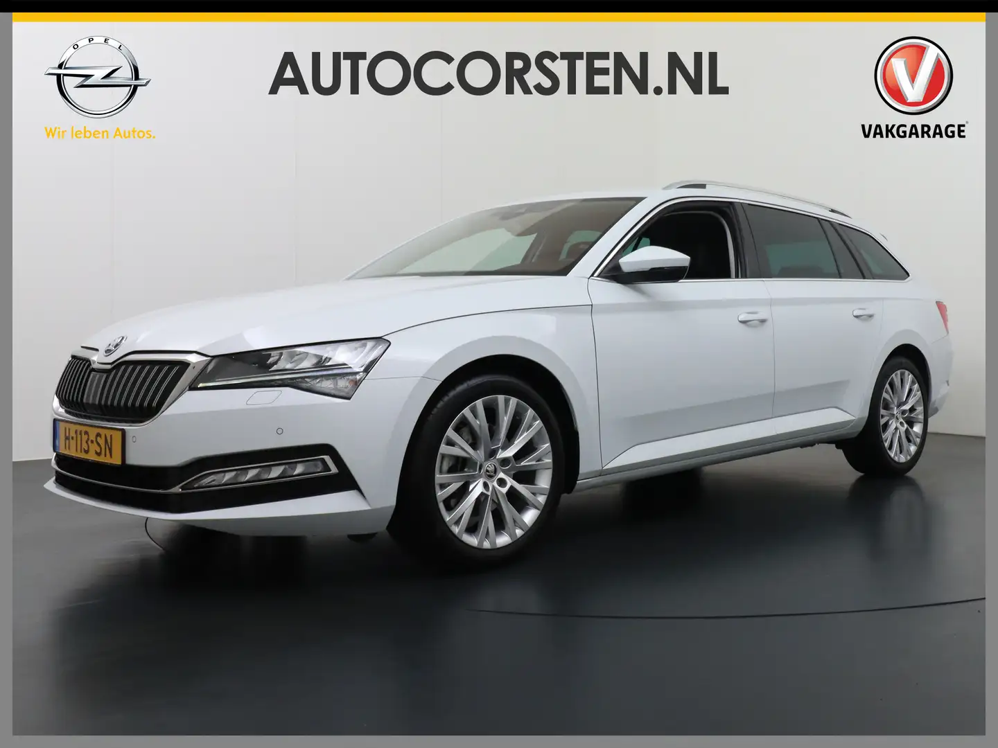 Skoda Superb Combi 1.5T-150PK AUT-7 Wegklapb.Trekh.Virtual Cock Weiß - 1