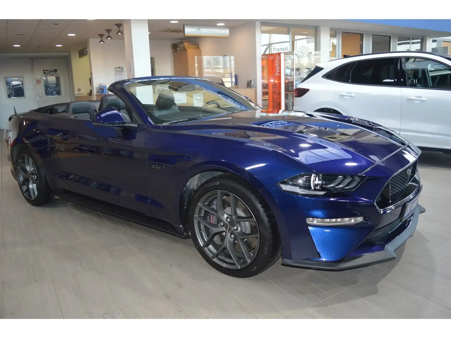 Ford Mustang GT 5.0i V8 449cv Auto CAB GAR 01/2027 Bleu - 2