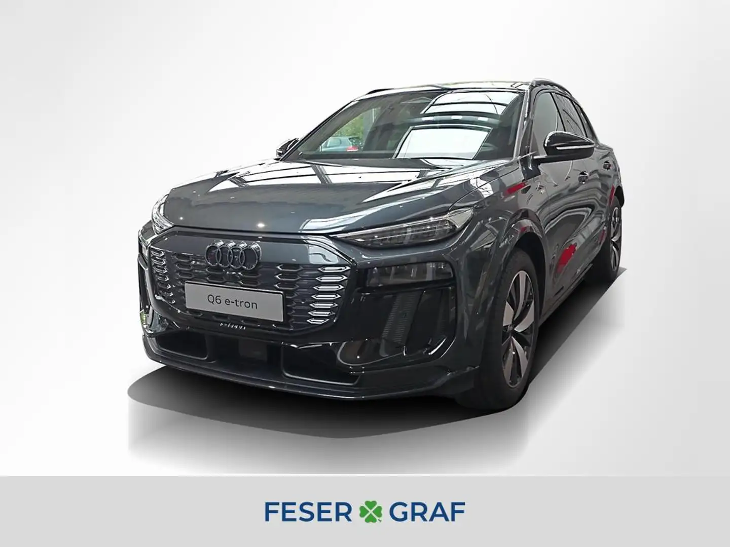 Audi Q6 e-tron qu. S line AHK Tech plus Ext. schwarz Grau - 1
