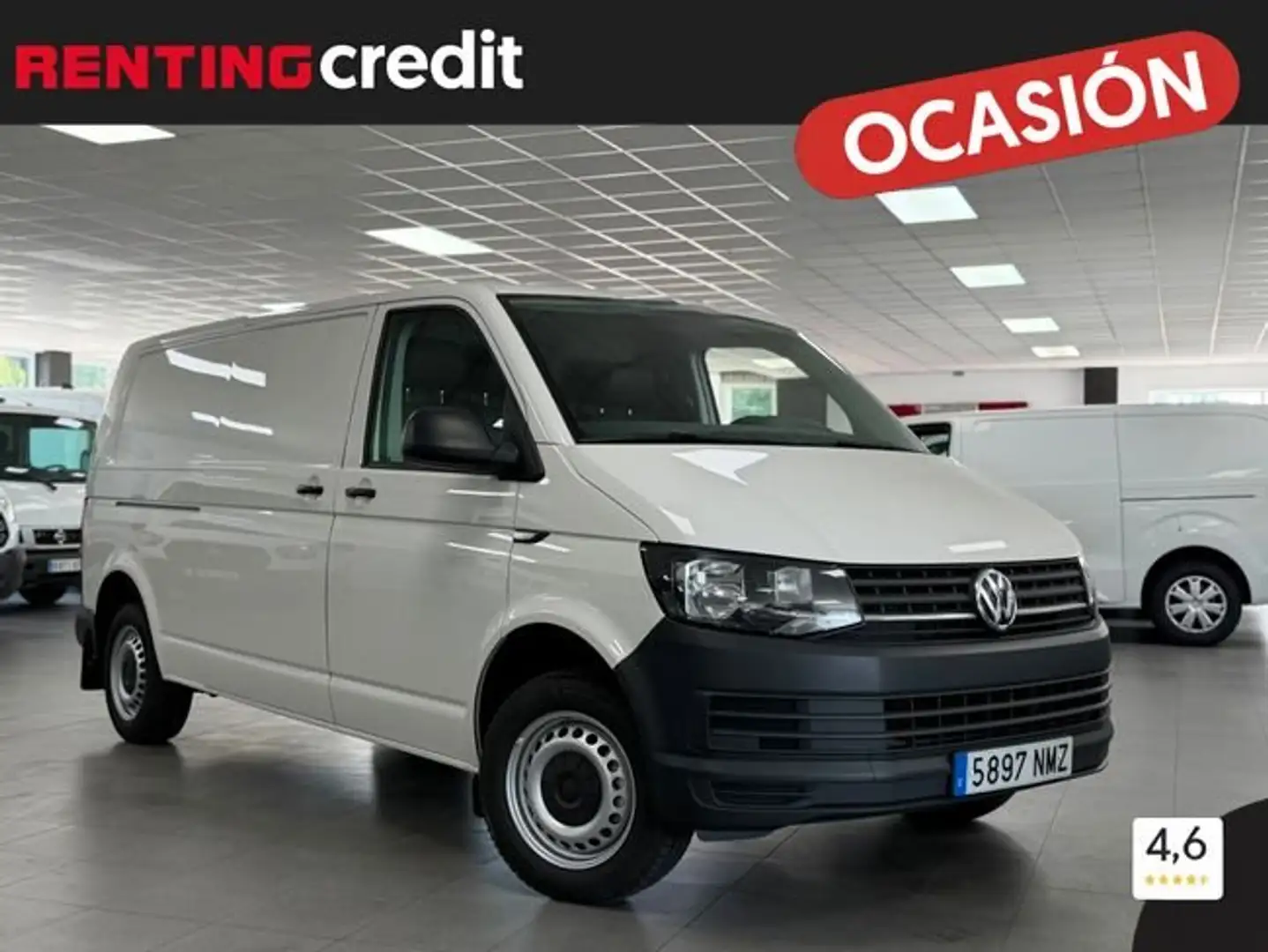 Volkswagen Transporter Furgón 2.0TDI SCR BMT Largo 75kW Blanco - 1