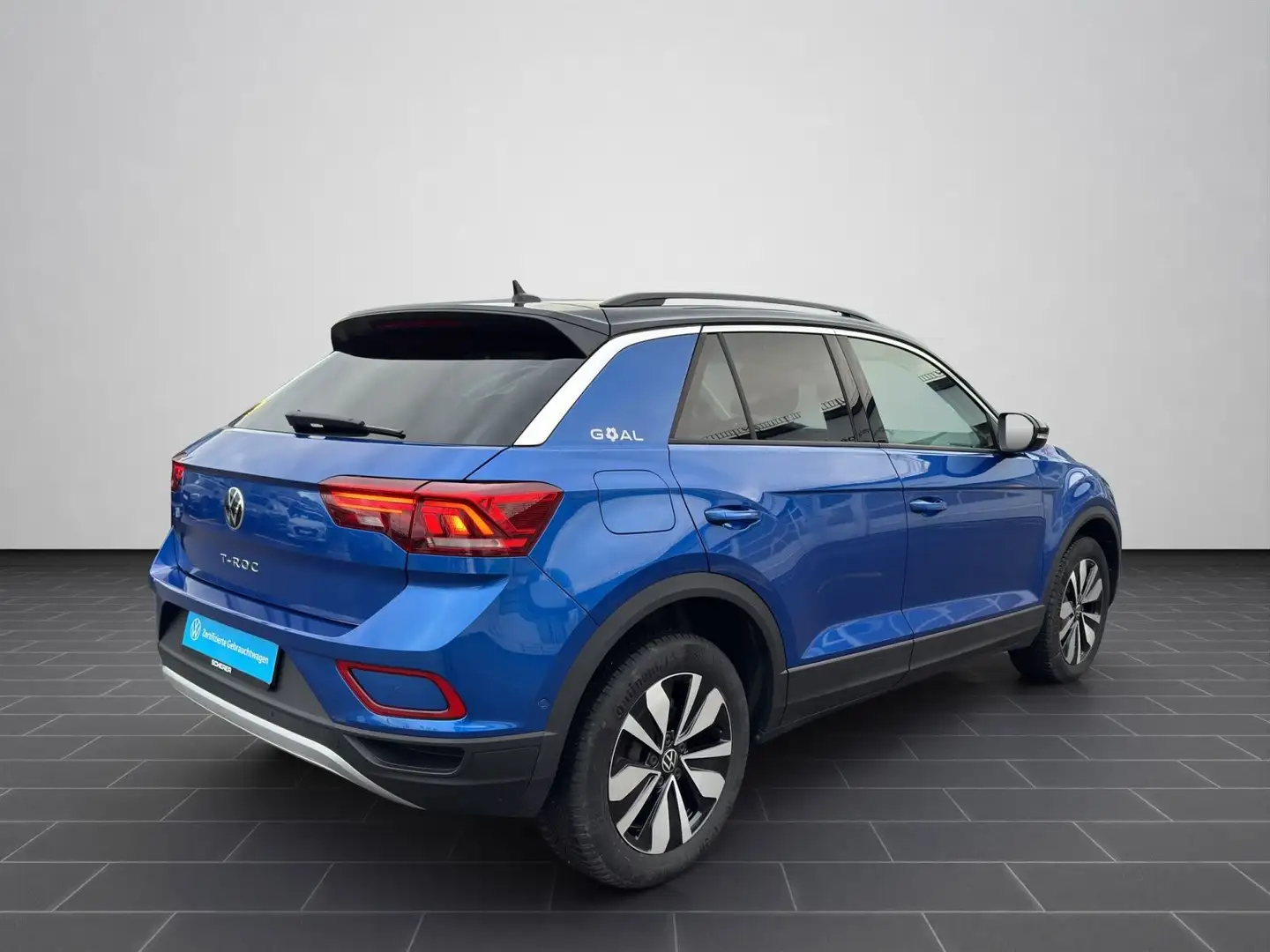 Volkswagen T-Roc GOAL 1.5 TSI LED NAVI ACC AHK RFK SHZ Blau - 2