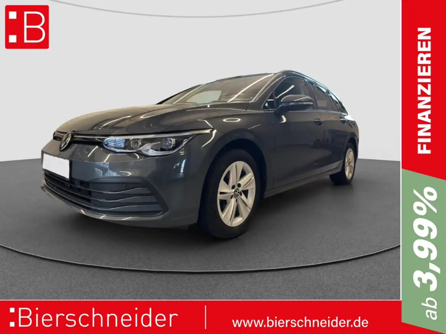 Volkswagen Golf Var. 2.0 TDI DSG Life AHK REAR VIEW ACC LED Grau - 1