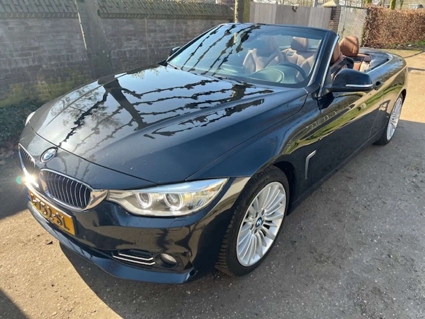 BMW 428 4-Serie 428I 2.0 Cabrio High Executive Modrá - 1