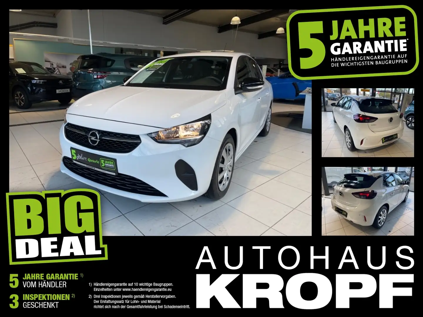 Opel Corsa F 1.2 Turbo Edition SHZ+PDC+SpurH Weiß - 1