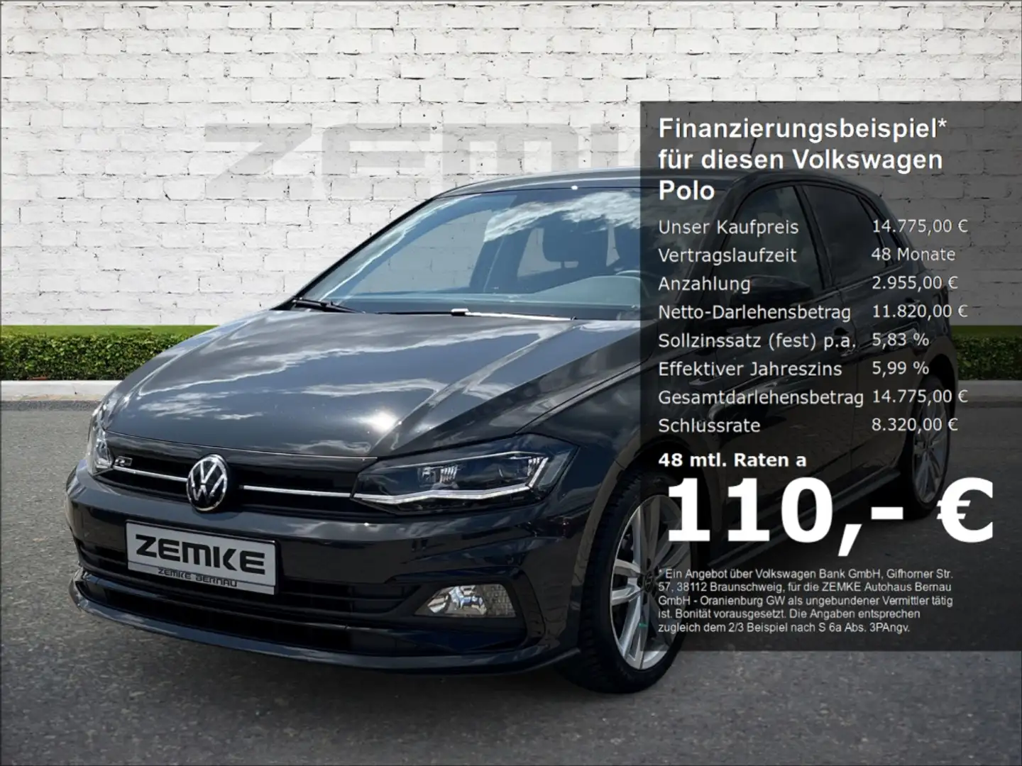 Volkswagen Polo 1.0 TSI R-line Sportpaket LED Musikstreaming DAB S Grau - 1