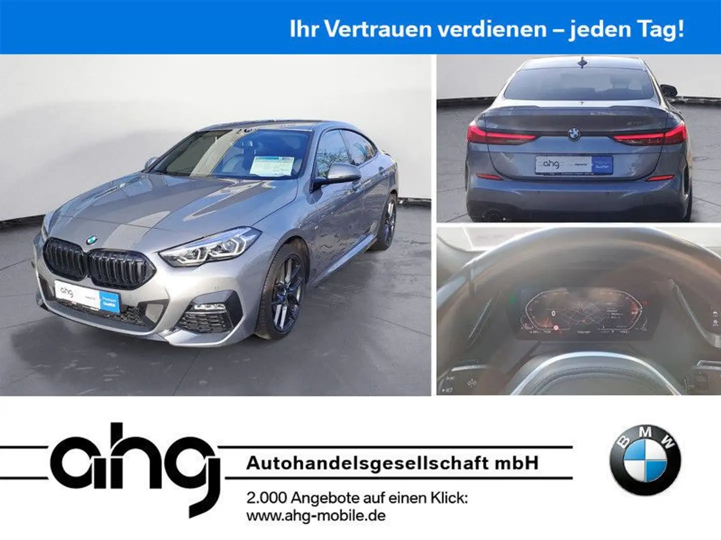 BMW Sonstige 218iA Gran Coupe M Sport Sportsitze 18-Zoll M Rä Grau - 1