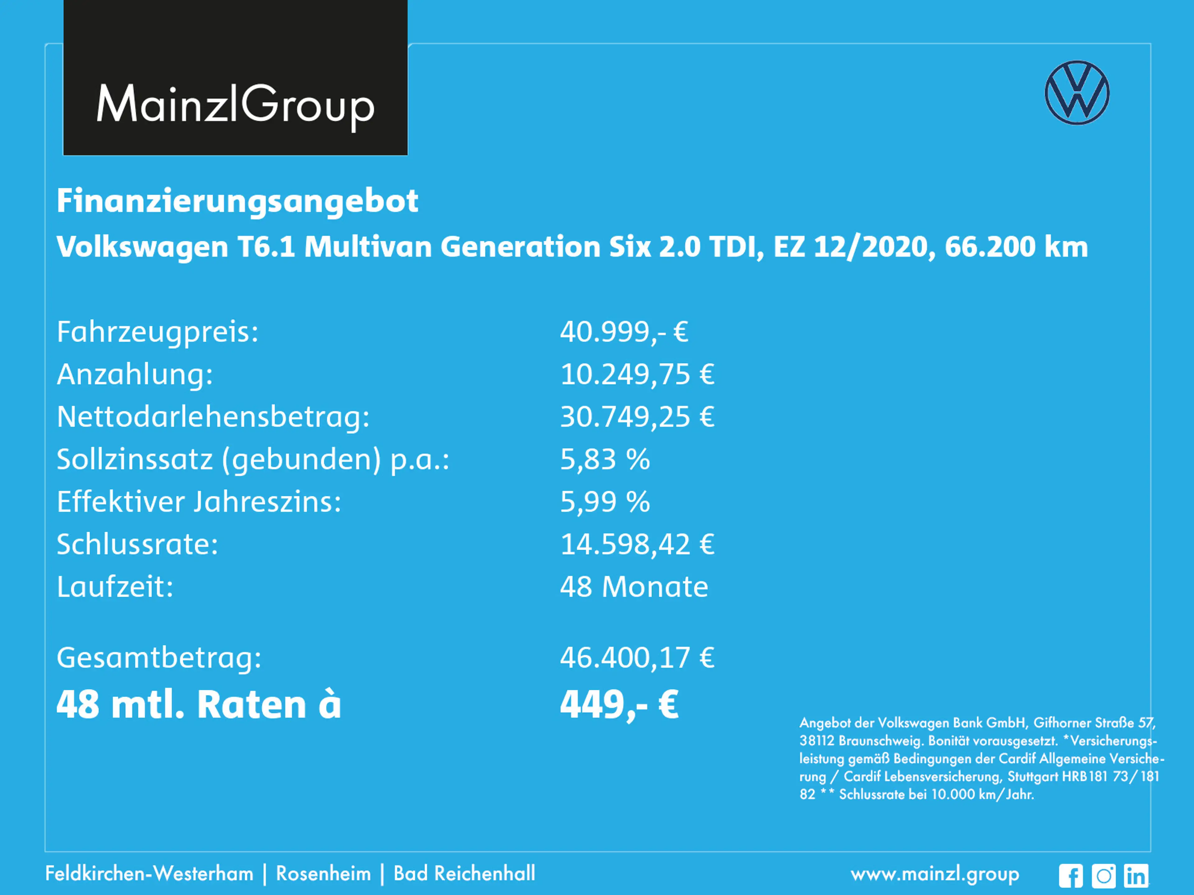 Volkswagen T6.1 Multivan 2.0 TDI 7-Sitze Kamera SHZ Klima — photo 3