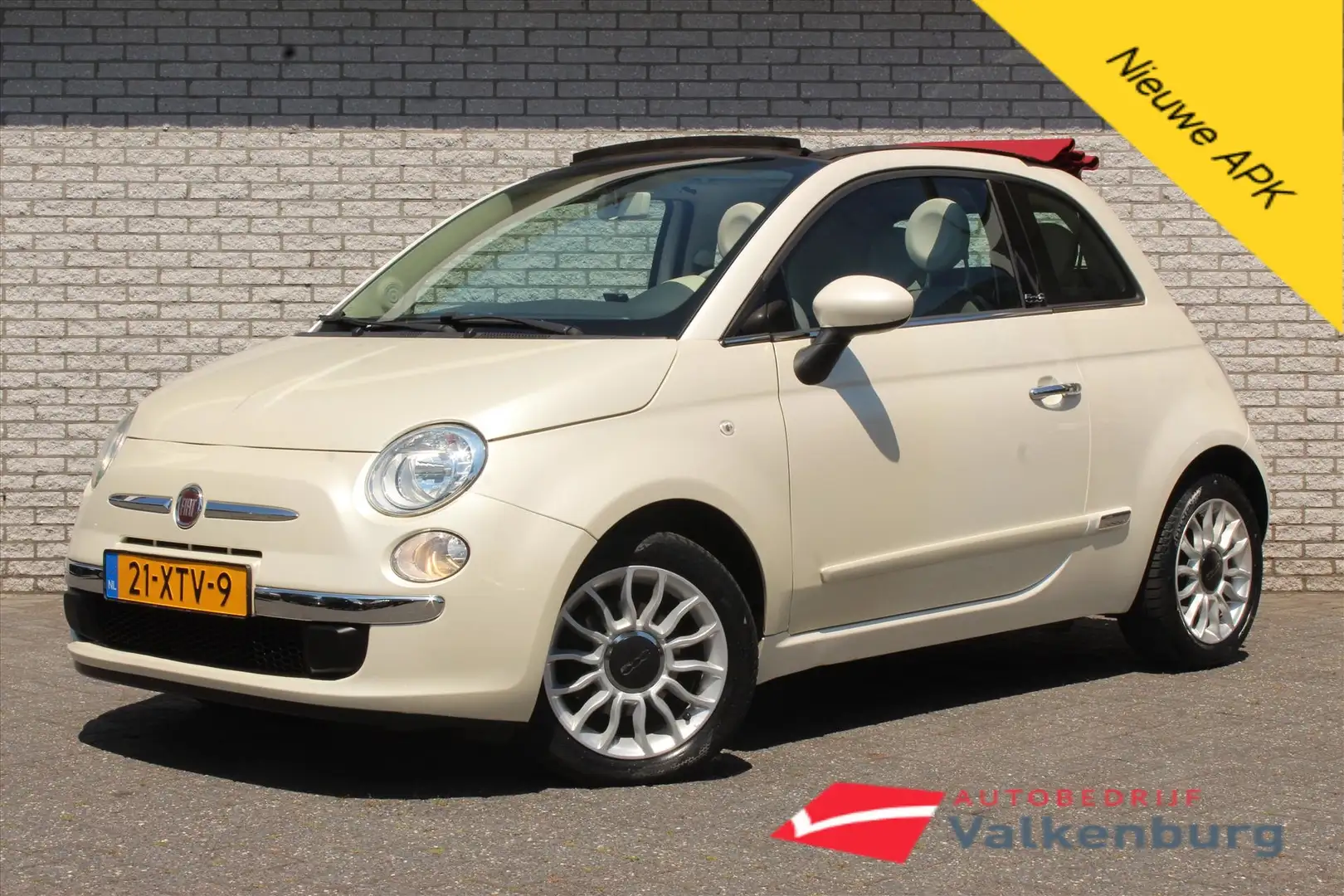 Fiat 500C 0.9 Twinair Lounge | Cabrio! | Airco | Parkeersens Wit - 1