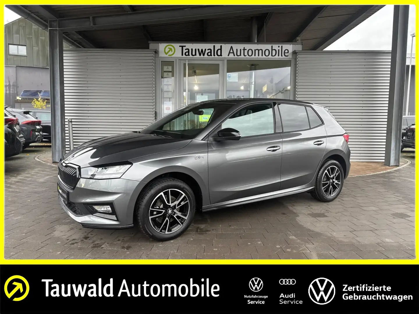 Skoda Fabia 1.0 TSI DSG Monte Carlo SHZ/PDC/Smartlink Gris - 1