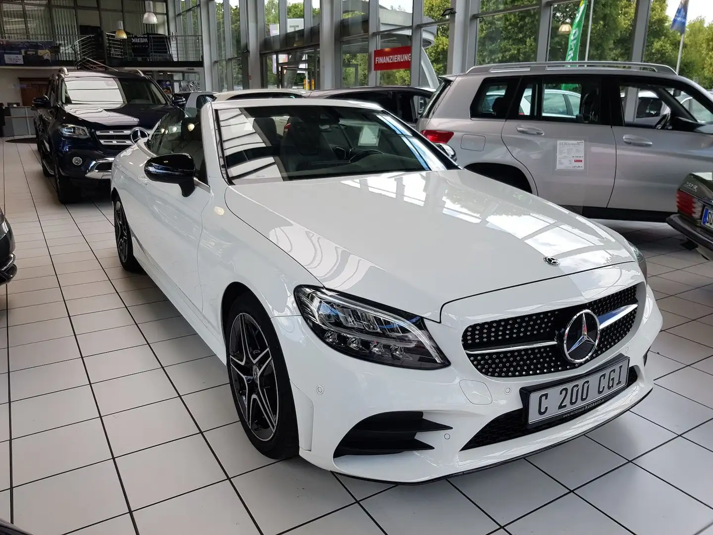 Mercedes-Benz C 200 CARBRIOLET AMG AUT KAMERA NAVI LED SPUR Bianco - 2