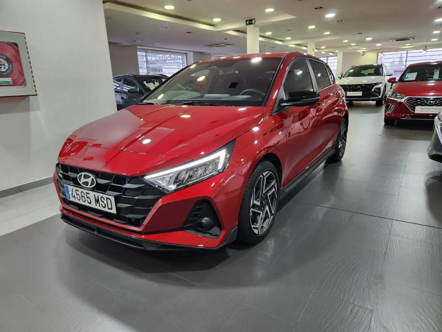 Hyundai i20 1.0 TGDI N Line 48V 100 Rouge - 2
