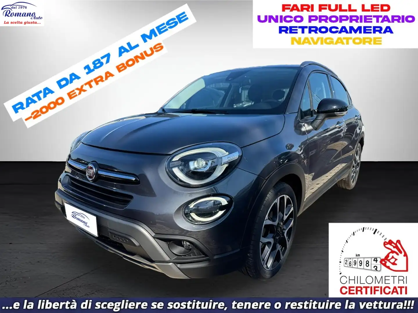 Fiat 500X 1.6 M.Jet 130 CV Cross Grigio - 1