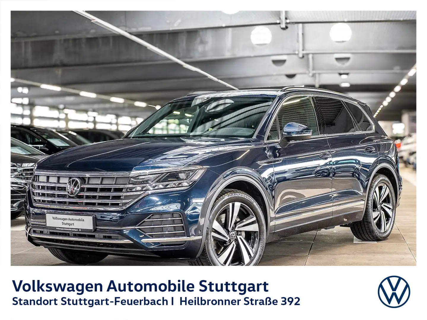 Volkswagen Touareg Elegance 3.0 TDI V6 Navi AHK Kamera Blau - 1