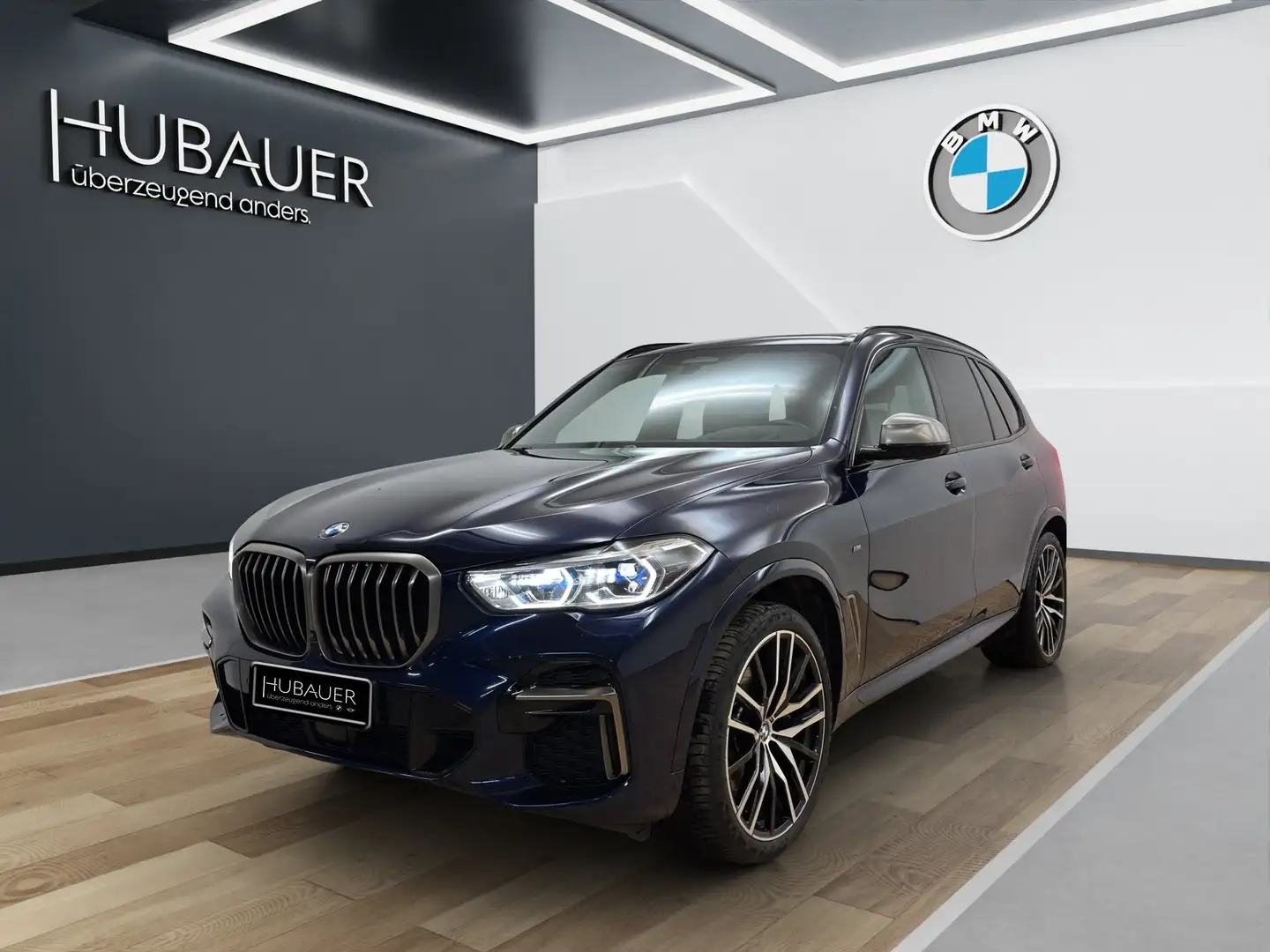 BMW X5 M 50i [Laser, Standhz., HK Sound, AHK, Pano] Bleu - 1