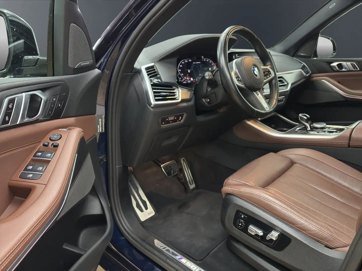 BMW X5 M 50i [Laser, Standhz., HK Sound, AHK, Pano] Bleu - 2