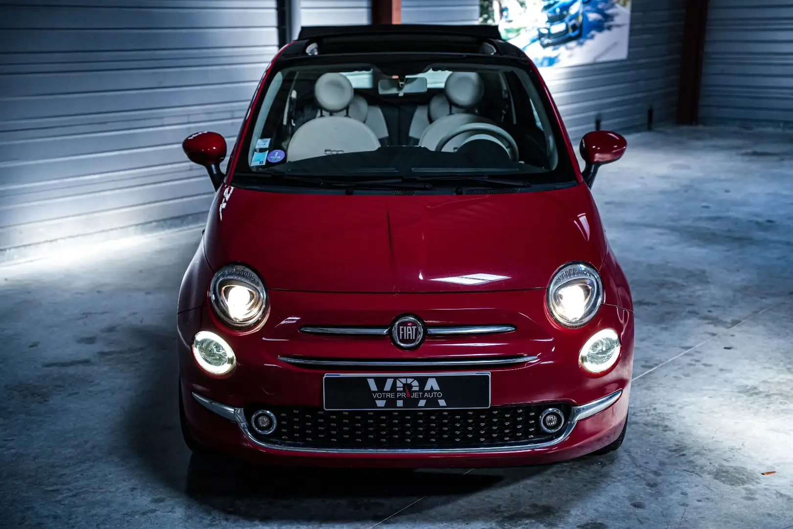 Fiat 500C Lounge · Cabriolet Rouge - 2